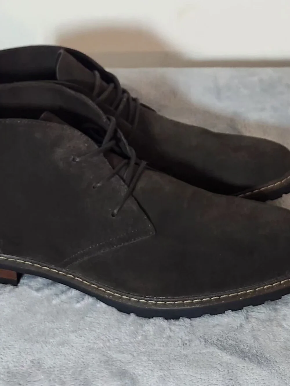 ALDO Macklay Suede Lace-Up  Chukka Boots Size :13 Color :Dark Brown
